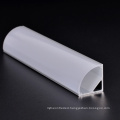 Curved Cover Wall Corner Mounted LED Aluminum Profile for LED Strip Light